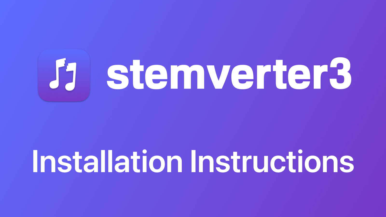 Stemverter 3 - Installation Instructions - cflo inc.